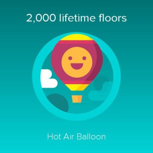 2,000 Floors Hot Air Balloon