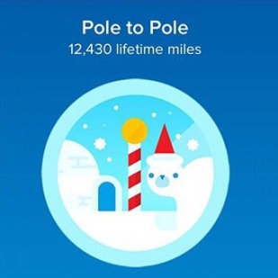 12430 mi Pole to Pole